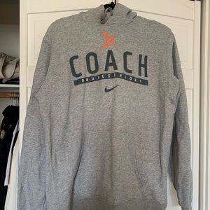 Nike Orangetheory Coach Gray Hoodie Mens Large